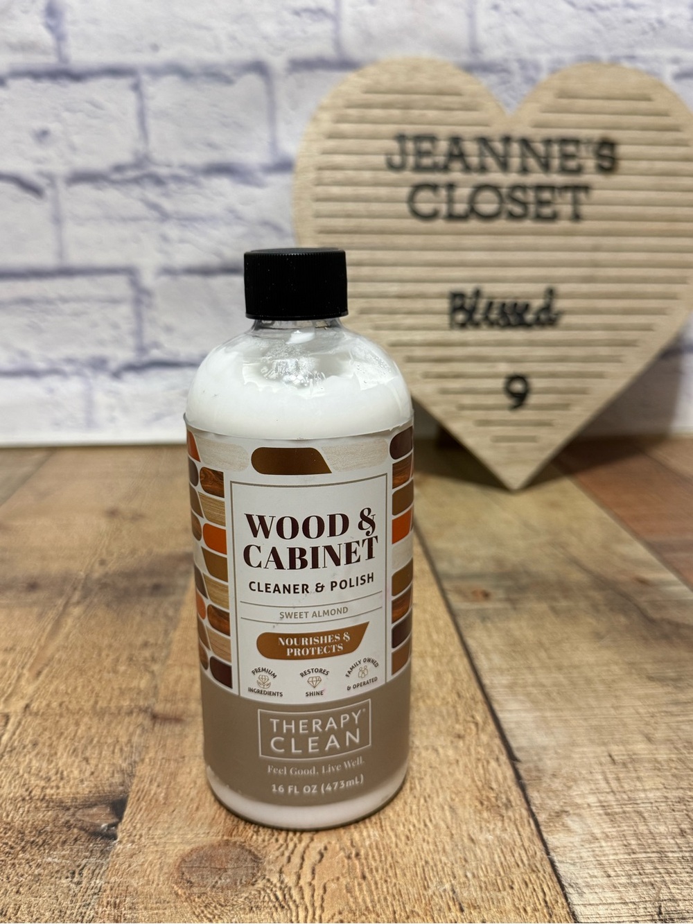 Therapy Wood Cleaner and Polish - Cabinet & Table Restorer (16 oz) 
New